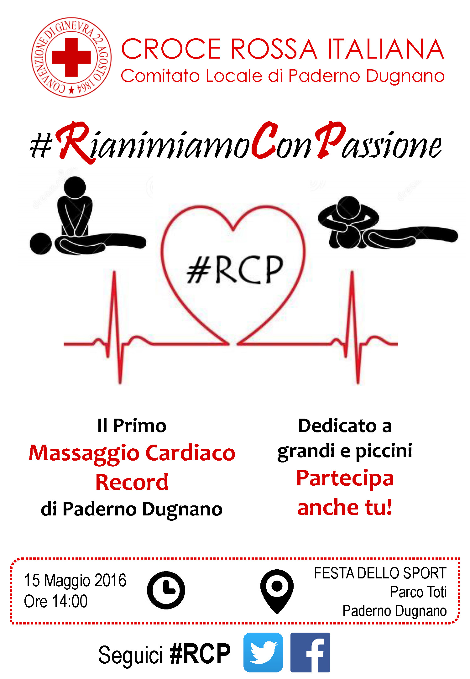 #RCP: Rianimiamo Con Passione - Volantino Fronte