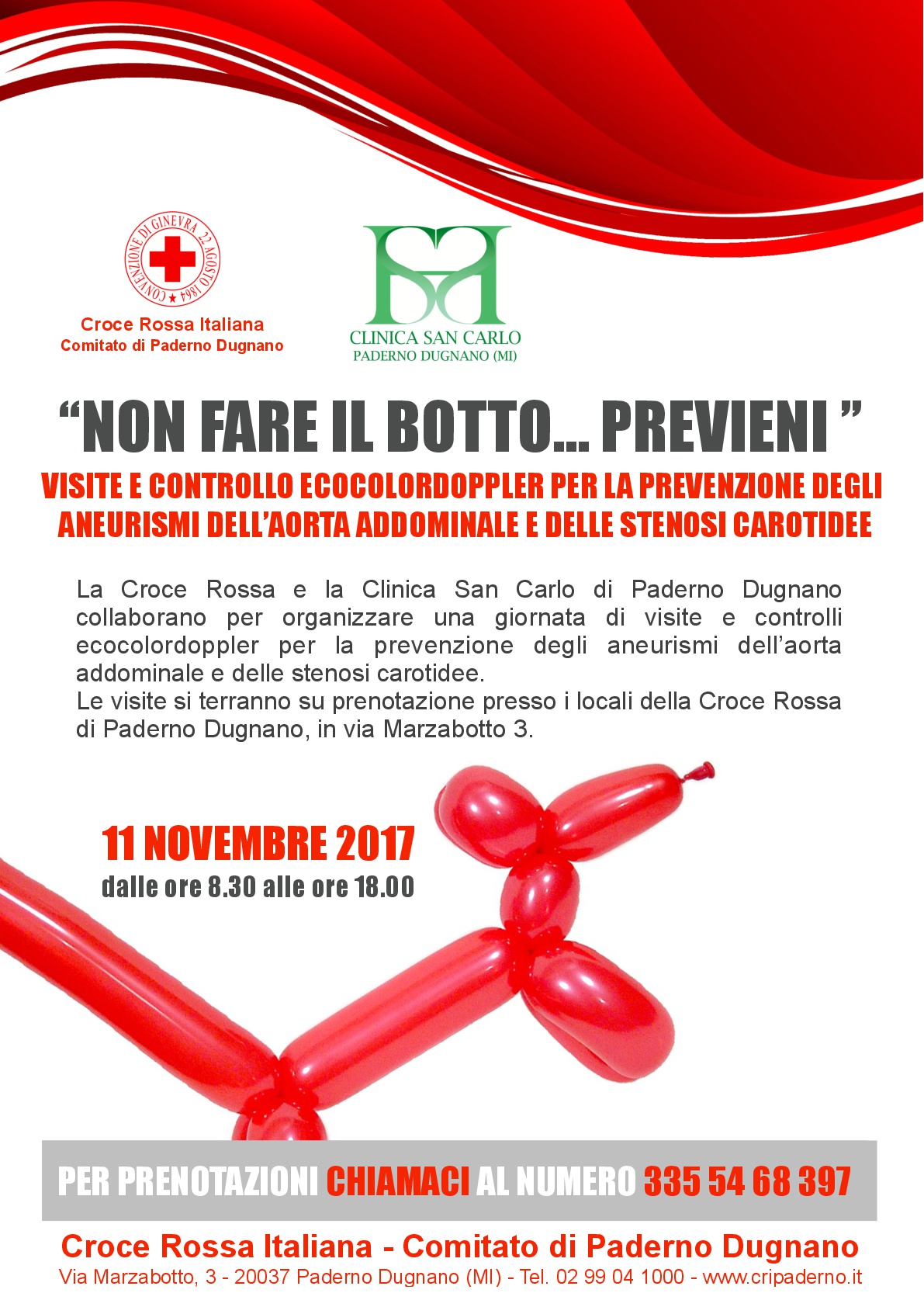 Prevenzione Aneurismi dell'aorta addominale e delle Stenosi carotidee
