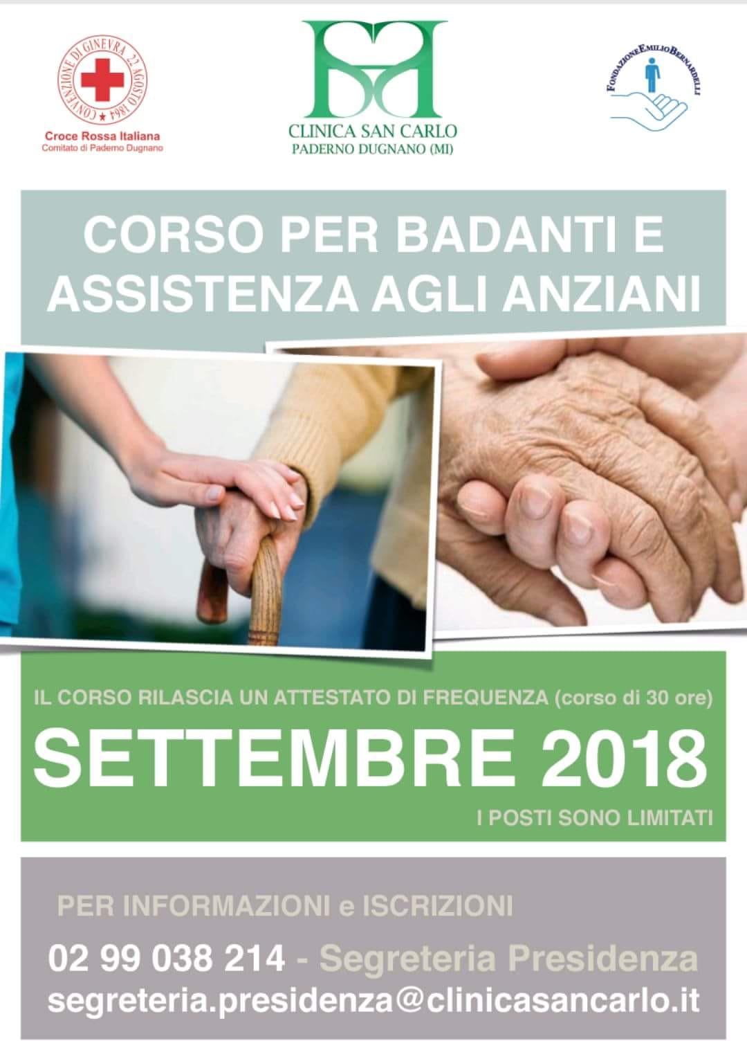 Volantino Corso per Badanti e Assistenza agli Anziani