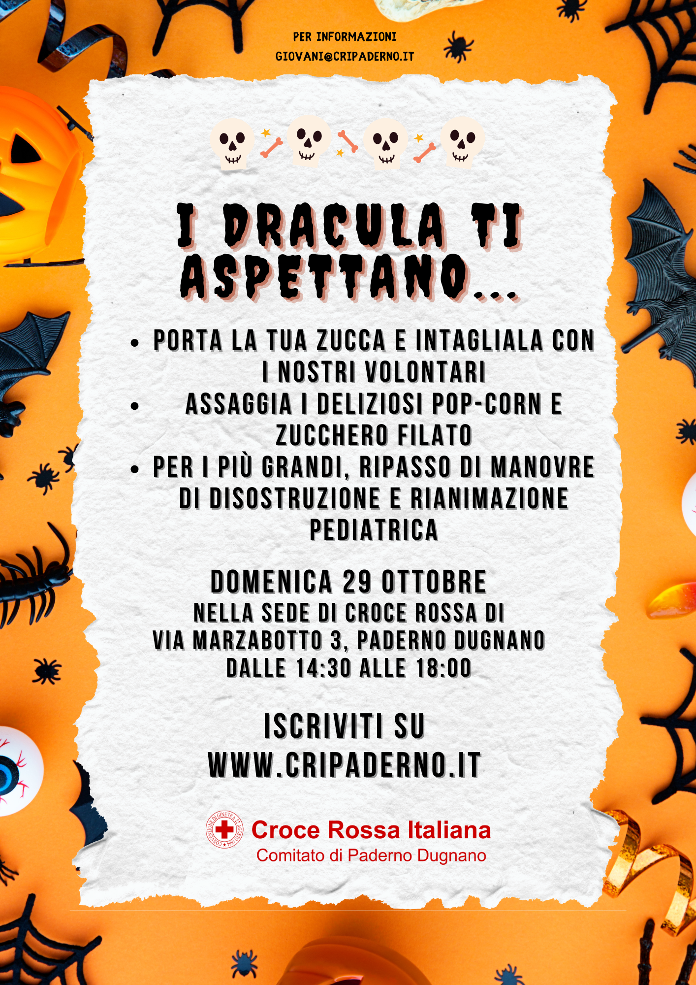 Festeggia Halloween con Croce Rossa Italiana - Comitato di Paderno Dugnano